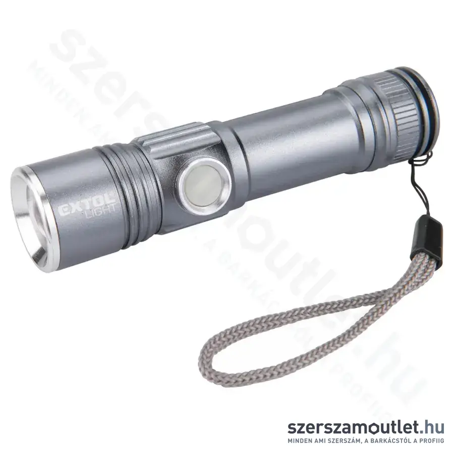 EXTOL LED zseblámpa, USB újratölthető (280lm)
