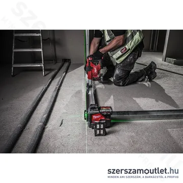 MILWAUKEE M12 3PLKIT-401P Akkus vonallézer ZÖLD (3 sík/360°), PACKOUT + tartozékok (1x4,0Ah/12V