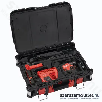 MILWAUKEE M12 3PLKIT-401P Akkus vonallézer ZÖLD (3 sík/360°), PACKOUT + tartozékok (1x4,0Ah/12V