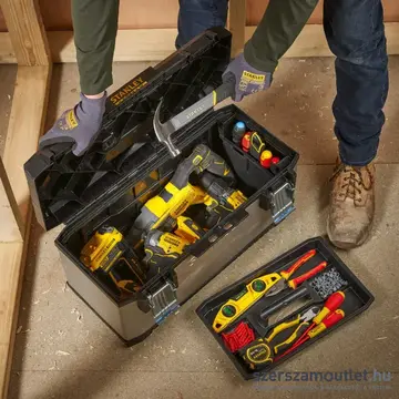 STANLEY 23" FatMax Fém csatos műanyag szerszámos láda