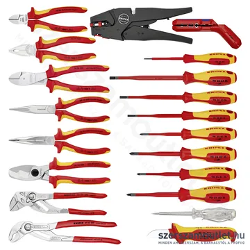 KNIPEX Vision24 Szerszámos koffer VDE szerszámokkal 20db-os (00 21 20)