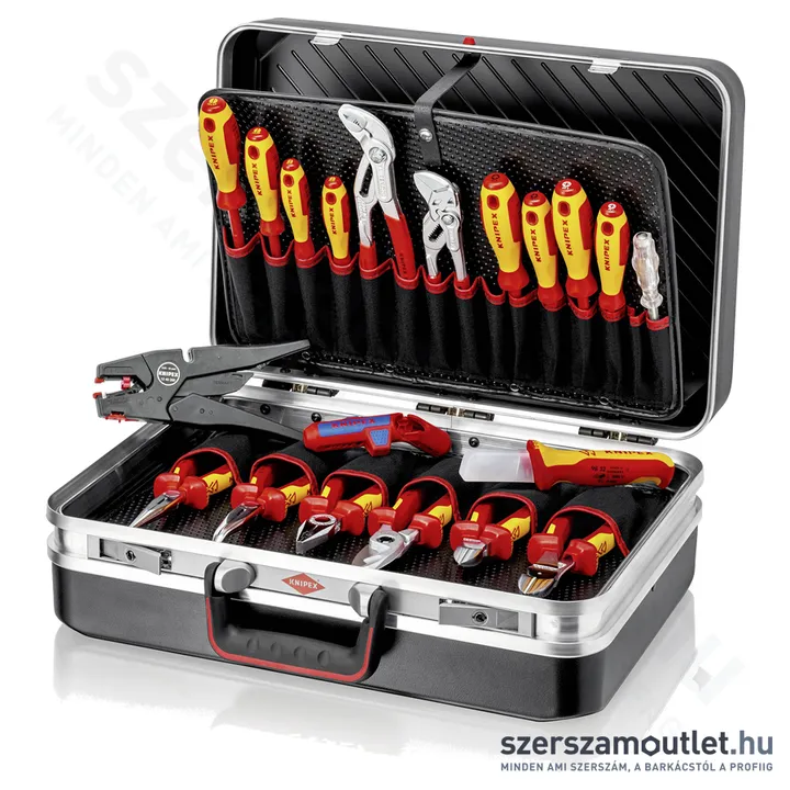 KNIPEX Vision24 Szerszámos koffer VDE szerszámokkal 20db-os (00 21 20)