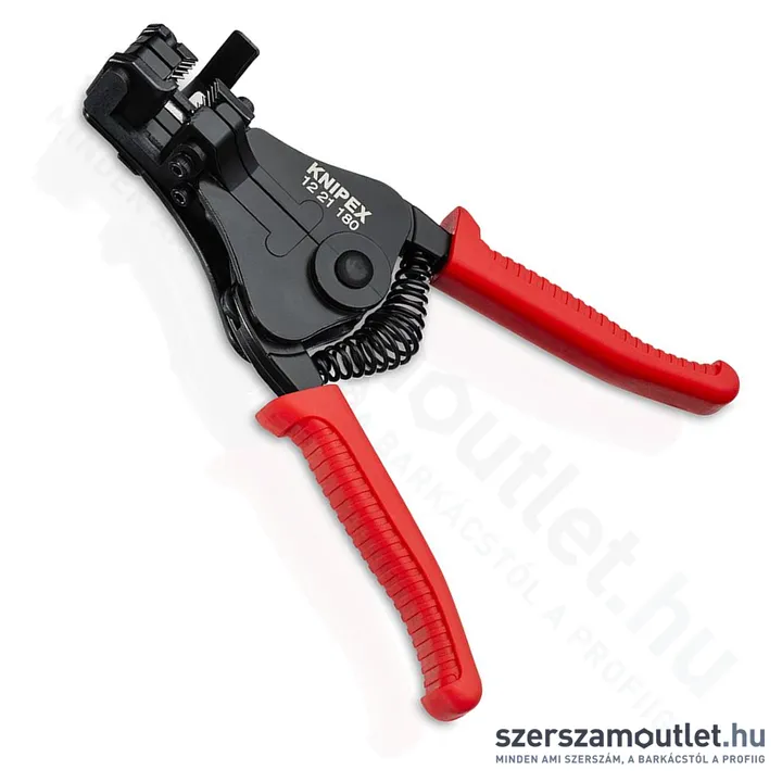 KNIPEX Huzalcsupaszító (blankoló) fogó alakkésekkel 180mm (12 21 180)