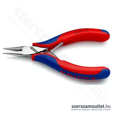 KNIPEX Elektronikai markolófogó, lapos, kerek csőrrel 115mm (35 22 115)