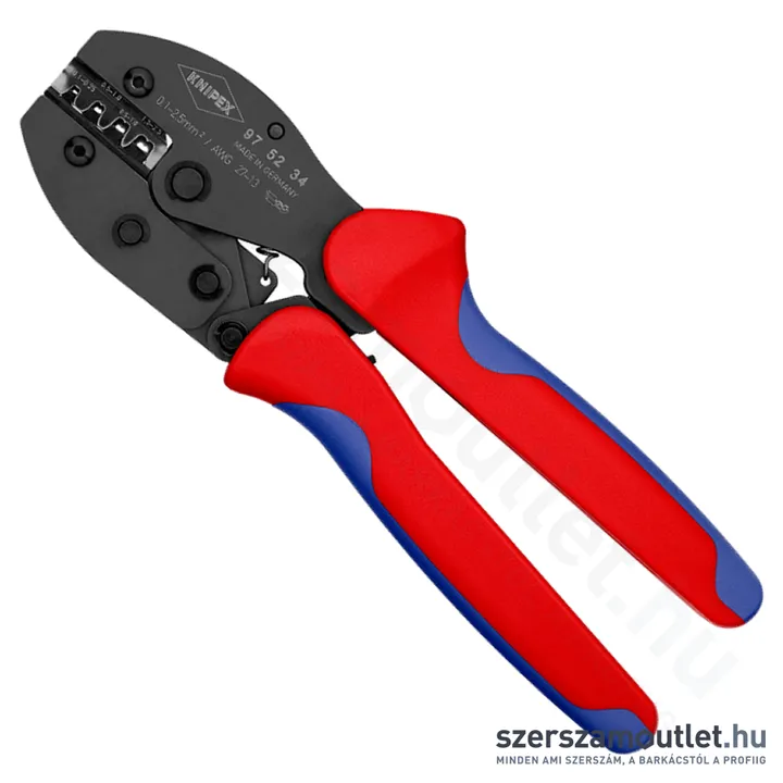 KNIPEX PreciForce Krimpelő fogó, barnított 220mm (97 52 34 SB)