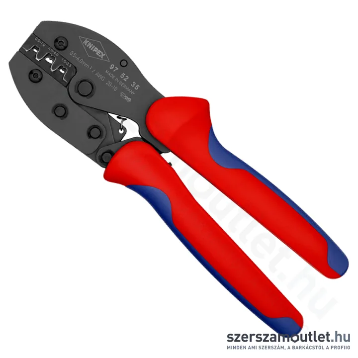 KNIPEX PreciForce Krimpelő fogó, barnított 220mm (97 52 35 SB)