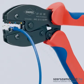 KNIPEX PreciForce Krimpelő fogó, barnított 220mm (97 52 36 SB)