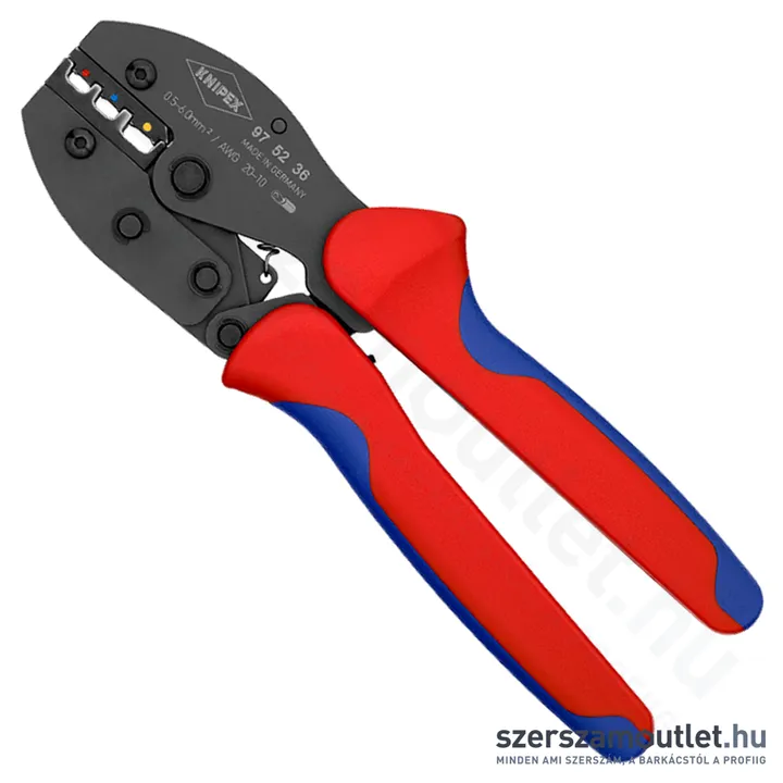 KNIPEX PreciForce Krimpelő fogó, barnított 220mm (97 52 36 SB)