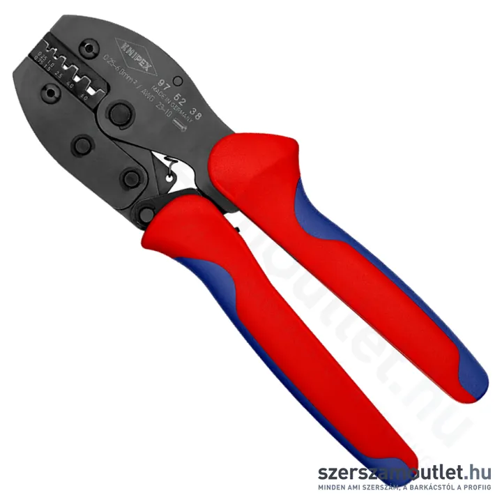 KNIPEX PreciForce Krimpelő fogó, barnított 220mm (97 52 38 SB)