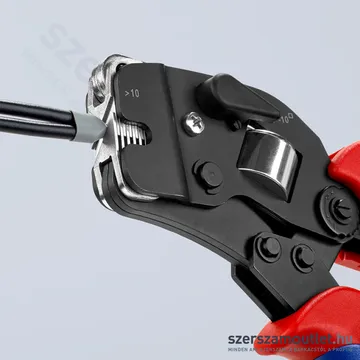 KNIPEX Önbeállító krimpelő fogó érvéghüvelyekhez, elülső bevezetés, 190mm (97 53 09 SB)