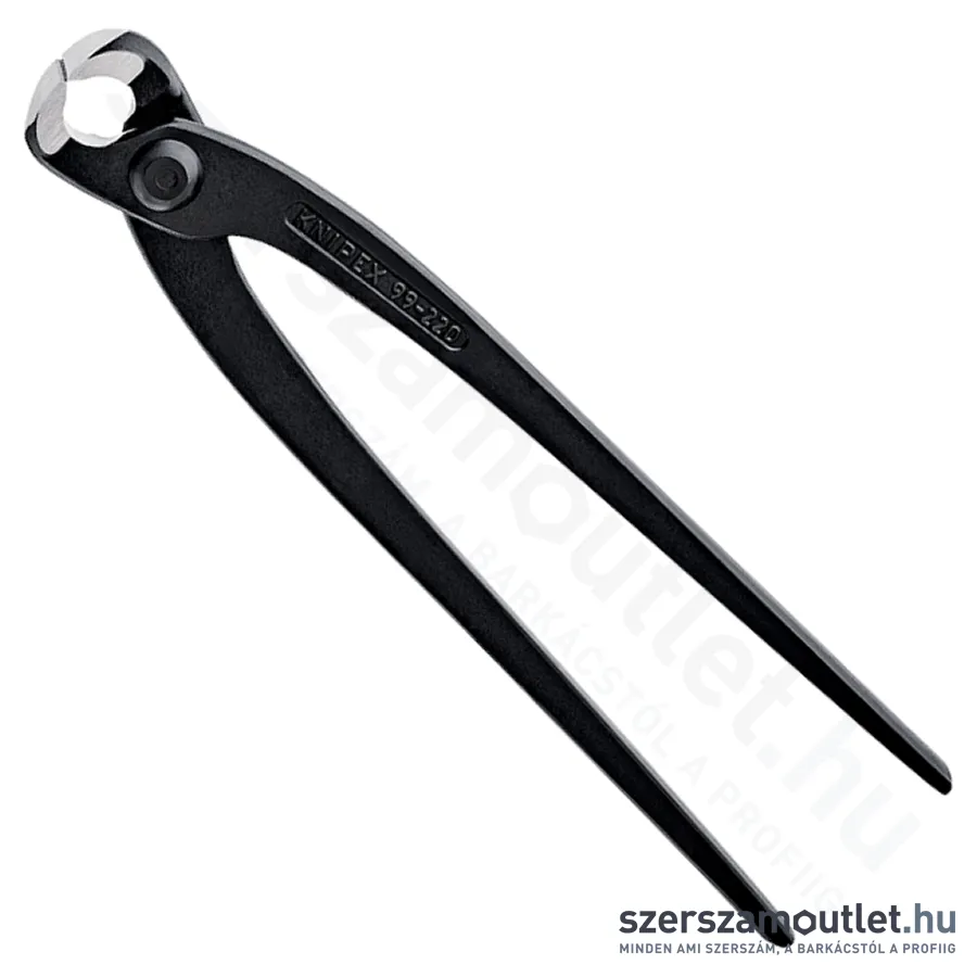 KNIPEX Betonszerelő fogó (rabitzfogó) feketére foszfátozott 220mm (99 00 220)