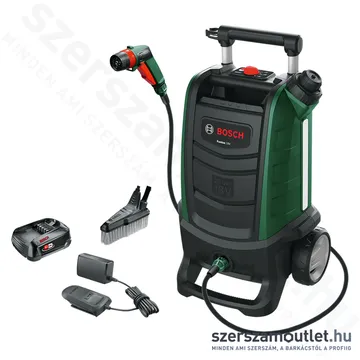 BOSCH Fontus II Akkus kültéri mosó 20bar, 15l 18V (2,5Ah akku és töltő)
