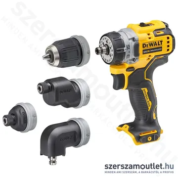 DEWALT DCD703NT-XJ XR Akkus fúró-csavarbehajtó, levehető tokmányú, koffer (12V) (Akku, töltő nélkül)