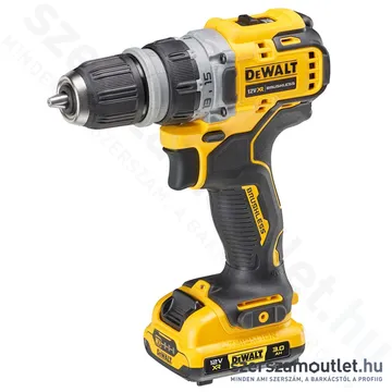 DEWALT DCD703L2T-QW XR Akkus fúró-csavarbehajtó, levehető tokmányú, kofferben (2x3,0Ah/12V)