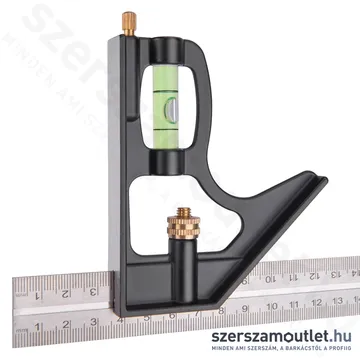 EXTOL Asztalos kombinált derékszög/vízmérték/vonalzó 300mm