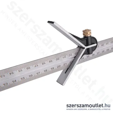 EXTOL Asztalos kombinált derékszög/vízmérték/vonalzó 300mm