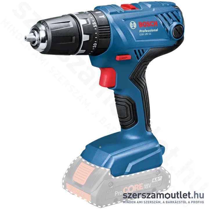 BOSCH GSB 18V-21 Akkus ütvefúró-csavarozó (18V) (Akku és töltő nélkül!) (06019H1176)
