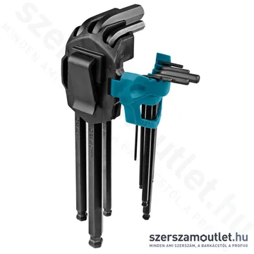 MAKITA Imbuszkulcs készlet gömbfejű 9 részes (1,5-10mm) (B-65894)