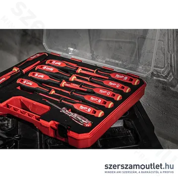 MILWAUKEE VDE Szigetelt csavarhúzó készlet 12 részes (SL/PH/PZ/T) (4932479095)