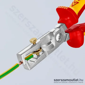 KNIPEX Csupaszító fogó kábelvágó ollóval 180mm (13 66 180)