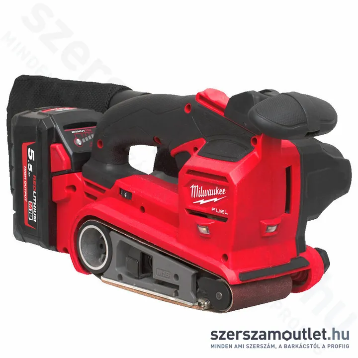 MILWAUKEE M18 FBTS75-552X Akkus szalagcsiszoló HD kofferben (2x5,5Ah/18V) (4933479615)