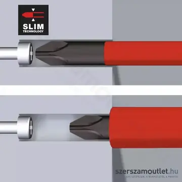 WIHA PocketMax Electric VDE csavarhúzó és bittartó készlet 4+1 részes (SB283109040/No.45296)