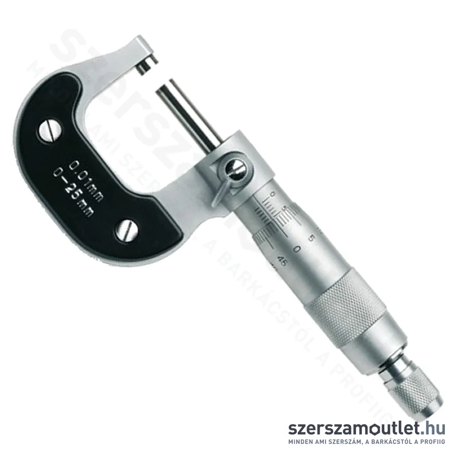 BETA 1658/25 Mikrométer kemény műanyag dobozban 0-25mm, pontosság 0.01 mm