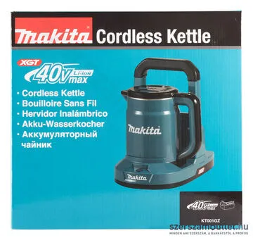 MAKITA KT001GZ akkus vízforraló (40V) (Akku és töltő nélkül!)
