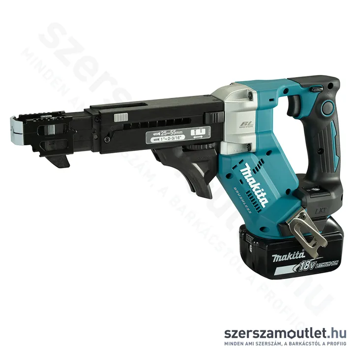 MAKITA DFR551RTJ Akkus táras gipszkarton csavarbehajtó 55mm (2x5,0Ah/18V)