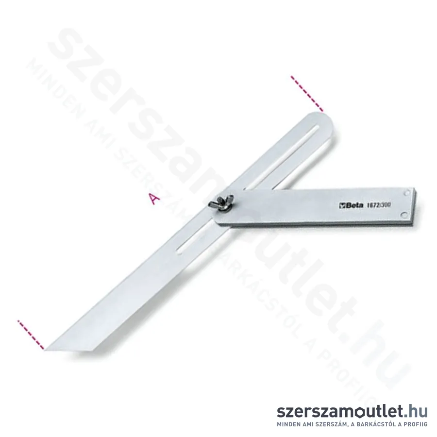 BETA 1672 Állítható szögsablon csúszó szárral 300mm (016720030)