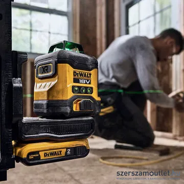 DEWALT DCLE34031D1-QW 3X360 Zöld keresztlézer (1x2.0Ah/18V)