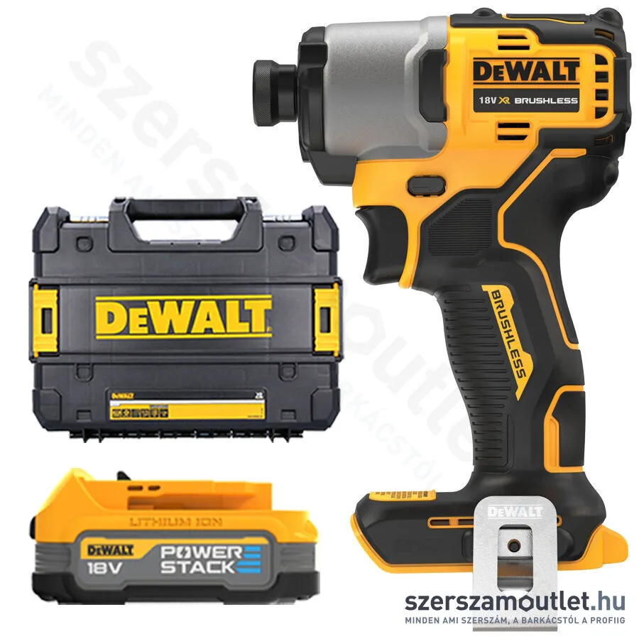 DEWALT DCF840E1T-XJ Akkus szénkefementes ütvecsavarozó TSTAK kofferben (1/4