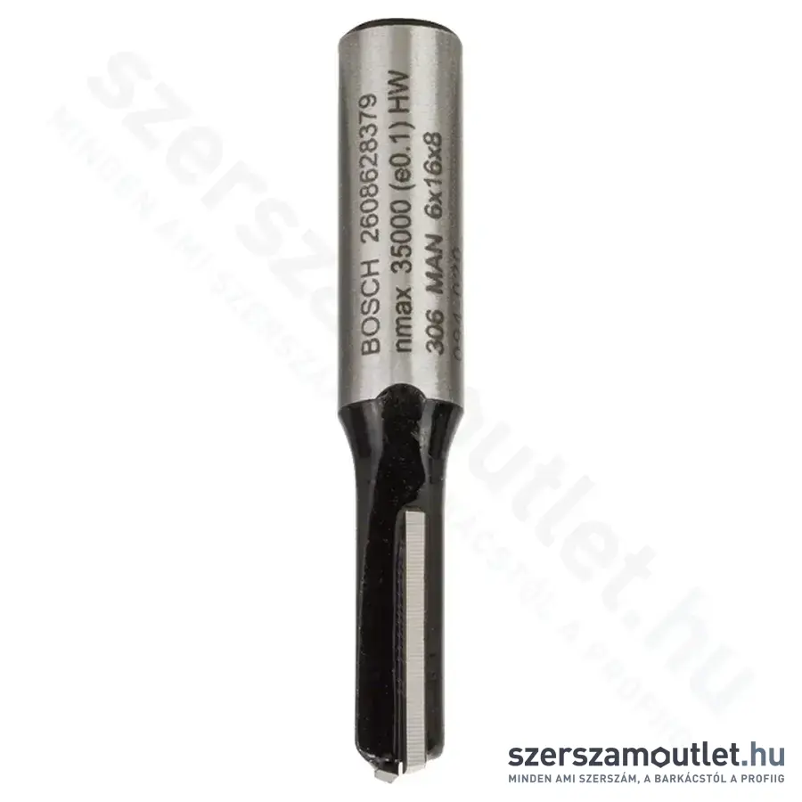 BOSCH Standard for Wood horonymaró (2 vágóél) ø 8 mm, D 6 mm, L 16 mm, G 48 mm