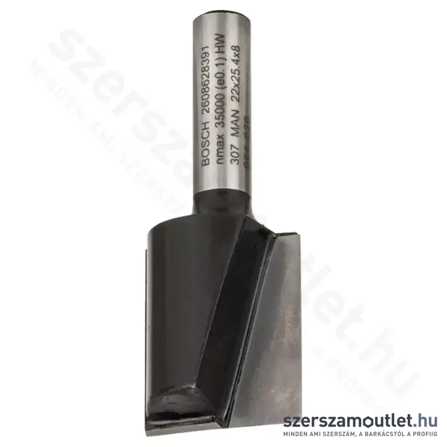 BOSCH Standard for Wood horonymaró (2 vágóél) ø 8 mm, D 22 mm, L 25 mm, G 56 mm