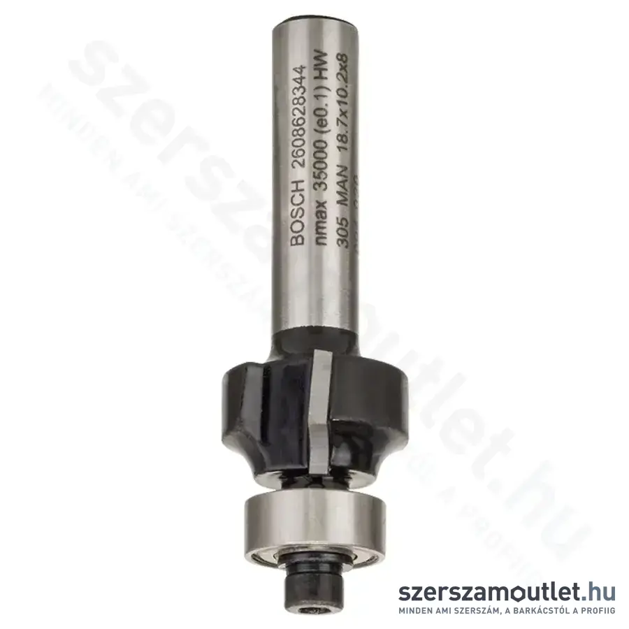 BOSCH Standard for Wood keményfém lekerekítő maró (2 vágóél) ø 8 mm, R1 3 mm, L 10,2 mm, G 53 m