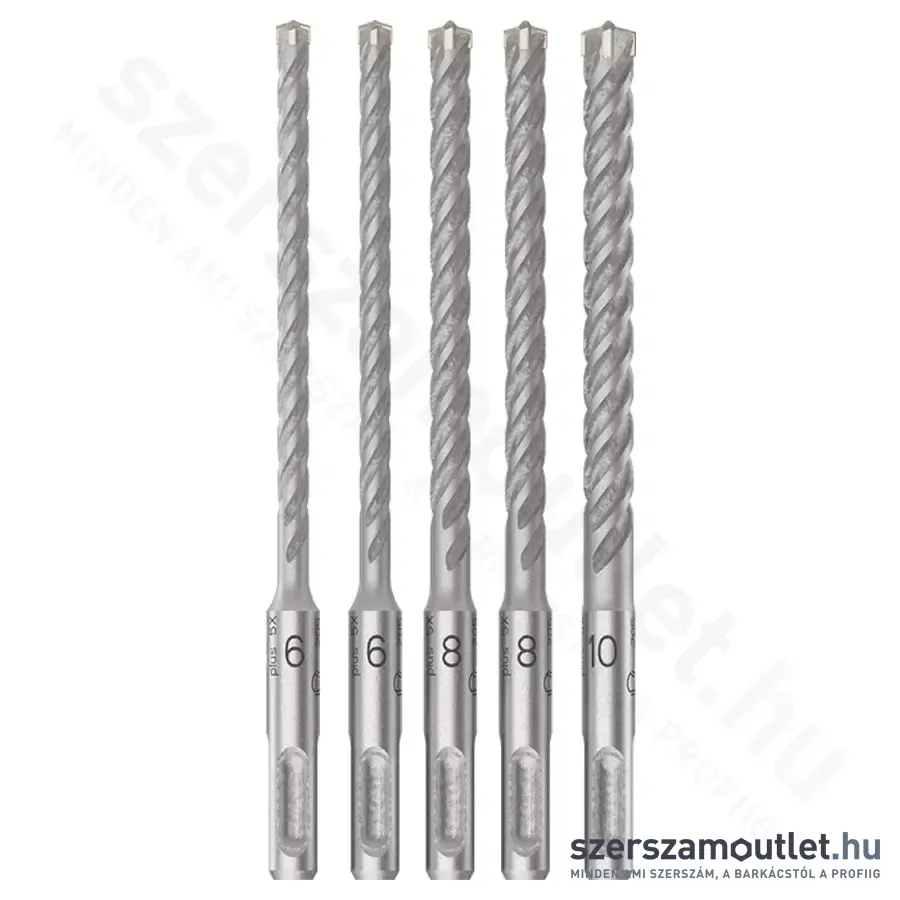 BOSCH SDS-Plus fúrószár készlet 5db-os (6-6-8-8-10mm) (2 608 833 911)