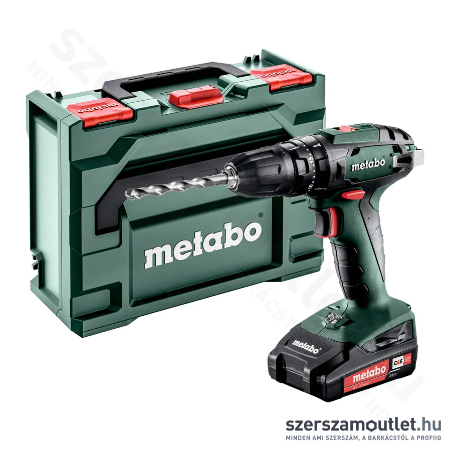 METABO SB 18 Akkus ütvefúró-csavarbehajtó 18V + metaBOX 145 (2x2,0Ah Li-Power akku)