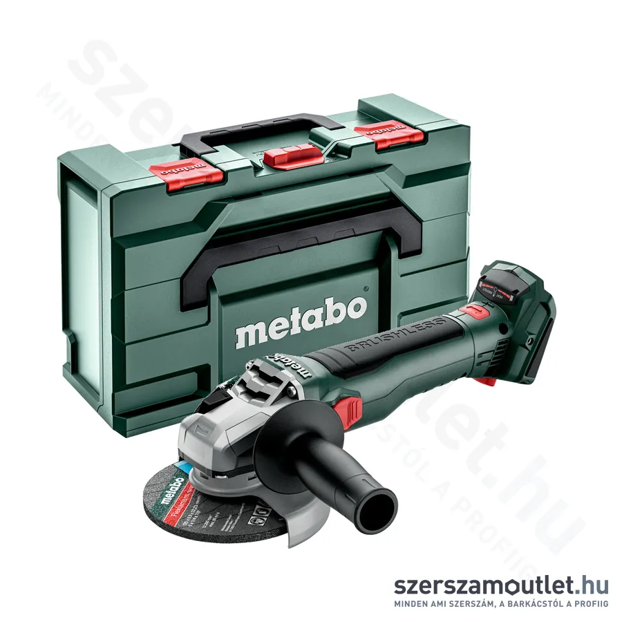 METABO W 18 LT BL 11-125 Akkus szénkefementes sarokcsiszoló (18V,125mm) (akku és töltő nélkül)