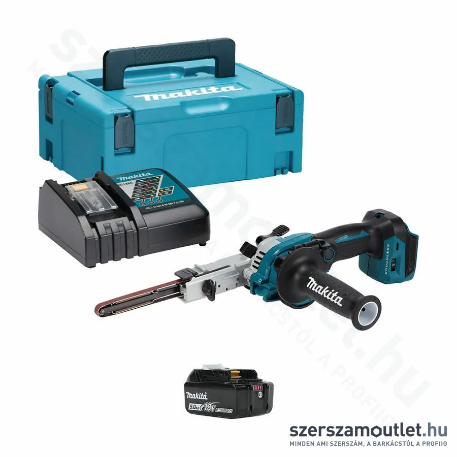 MAKITA DBS180RTJ Akkus 9x533 keskeny szalagcsiszoló (2x5,0Ah/18V)