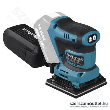 MAKITA DBO480Z Akkus rezgőcsiszoló (18V/93x228mm) (Akku és töltő nélkül!)