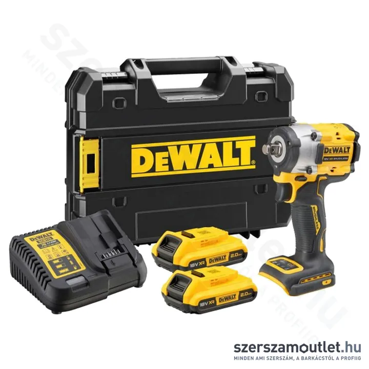 DEWALT DCF891P2T Akkus szénkefementes ütvecsavarozó 18V (2x5AhXR Li-Ion akku és töltő)