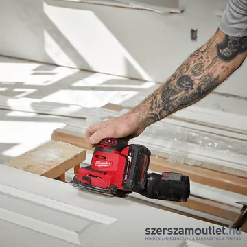 MILWAUKEE M18 BQSS-0 Akkus rezgőcsiszoló (18V/113x104mm) (Akku és töltő nélkül!) (4933479966)