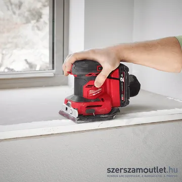 MILWAUKEE M18 BQSS-0 Akkus rezgőcsiszoló (18V/113x104mm) (Akku és töltő nélkül!) (4933479966)