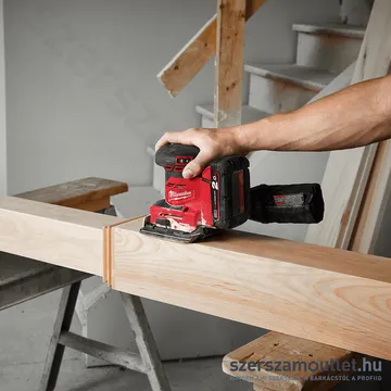 MILWAUKEE M18 BQSS-0 Akkus rezgőcsiszoló (18V/113x104mm) (Akku és töltő nélkül!) (4933479966)