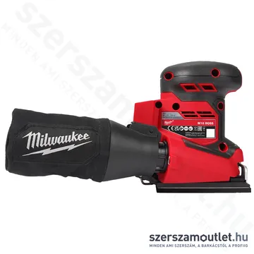 MILWAUKEE M18 BQSS-0 Akkus rezgőcsiszoló (18V/113x104mm) (Akku és töltő nélkül!) (4933479966)