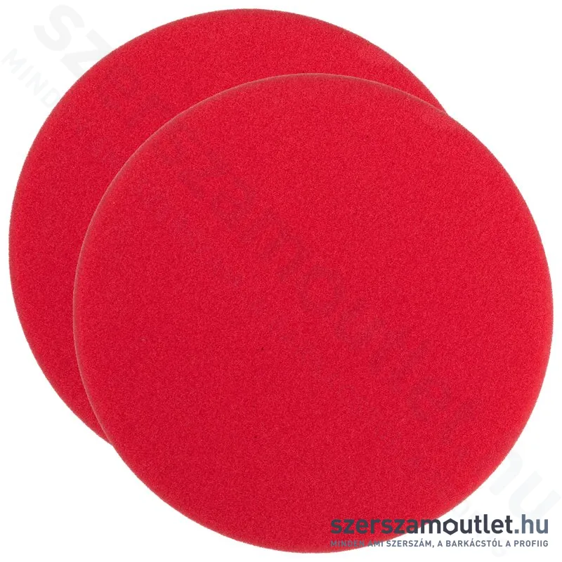 MILWAUKEE Polírozó szivacs piros (durva) 160x20mm (2db) (4932492316)