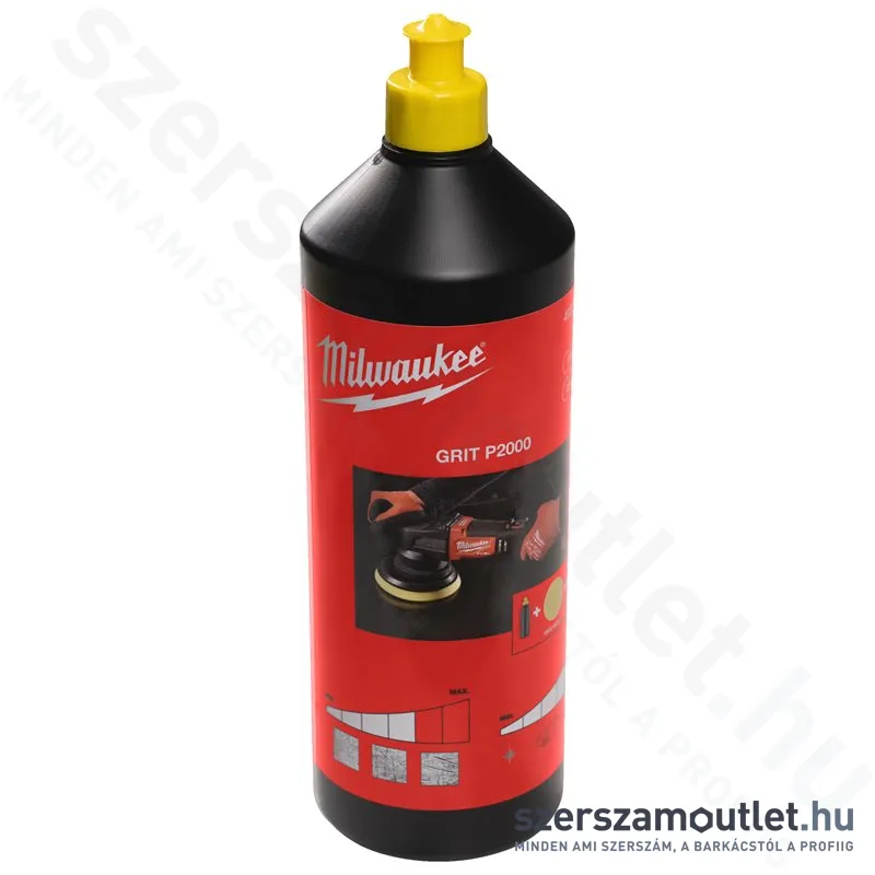 MILWAUKEE Csiszolópaszta sárga puha polírozó szivacshoz (P2000/1000ml) (4932492301)