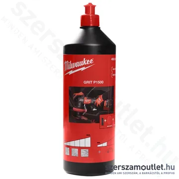 MILWAUKEE Csiszolópaszta piros durva polírozó szivacshoz (P1500/1000ml) (4932492300)