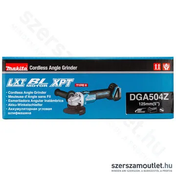 MAKITA DGA504Z Akkus szénkefementes sarokcsiszoló (18V/125mm) (Akku és töltő nélkül!)