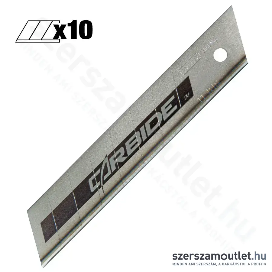 STANLEY FatMax karbid bevonatú tördelhető penge 18mm 10db (STHT2-11818)